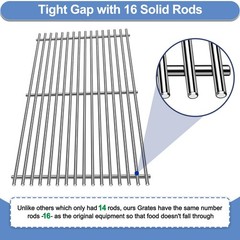 66089 66097 Grill Grates for Weber Genesis II E-410 E-435 S-435 18.75×11.12″