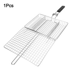 Folding Grill Mesh Easy Cleaning Generous Size Rust Resistant Material