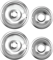 Drip Pan Electric Stove Burner Covers for Whirlpool W10278125, 4 Pack(2×6″ an…