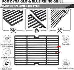 Grill Grates for DGF350CSP DGF350SNP DGH353CRP 3 Burner