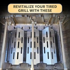 Grill Parts Flavorizer Bars Burners Heat Deflector for Weber Genesis II 300 E310
