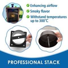 Vertical Smoker Chimney Stack & Cap Kit for Pit Boss 5/7 Series Pellet Grills