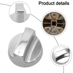 Sleek and Functional Upgrade to These 4pcs Electroplated Gas Grill Knobs