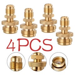 4pcs 1LB Propane Tank Canister Regulator Adapter for Heaters Burner Smokers