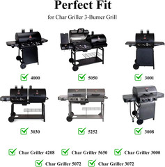 Hisencn Replacement Parts for Chargriller 3001, 3008, 3030, 4000, 5050, 5252 Gas