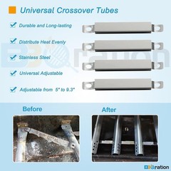 Universal Adjustable Carryover Tubes for Charbroil, Kenmore and Others Most G…