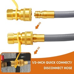 6ft Natural Gas Hose w/ Quick Connect Fitting, Certified