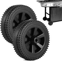 2x 7″ BBQ Wheels for Char-Broil Gas2Coal 463344015 463347017 Nexgrill 720-0888N