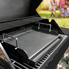 Uniflasy Universal Griddle Flat Top Plate 17″ x13” Nonstick Coating Cooking Grid