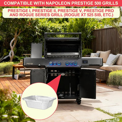 62007 Drip Pan Liners for Napoleon BBQ Prestige 500 Grill Accessories, Grill