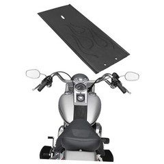 PU Leather Gas Tank Panel Bib for Harley Softail FLSTF 2000-2017, For Black
