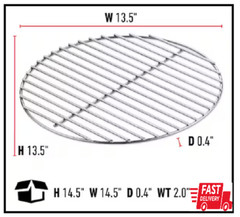 Weber Charcoal Grate Grill 18 1/2 Inch Bar-B-Kettle One Touch Kettle Replacement