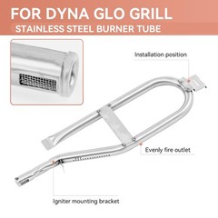 Grill Parts for Dyna-Glo 5 Burner DGH474CRP DGH483CRP DGH485CRP, Dyna-Glo 4 B