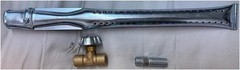 Made in Mexico Low Pressure Gas Burner 14″ Quemador Flauta Acero Inoxidable G…