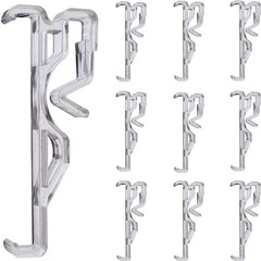 Valance Clips 10pcs 2.5″ Clear Hidden Retainer Holders for Horizontal Blinds New