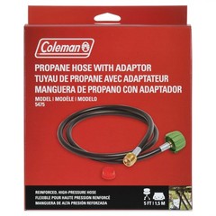High-Pressure Propane Gas Hose & Adapter 5 Foot Hose for Grills Stoves Lanterns