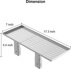 Space-Saving BBQ Shelf – Foldable Warming Rack for Outdoor Grilling – 2 Pack