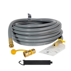 Dqsdc 15Ft 3/8 Id Natural Gas Grill Hose Quick Connect Fittings Natural Gas