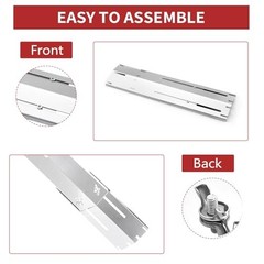 Adjustable Heat Plate Shield, Universal Heat Burner Tents, Heavy Duty 4 Pack