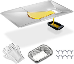 Adjustable Drip Pan w/Catch Pan Charbroil Dyna Glo Nexgrill Kenmore 23.6-31.6in