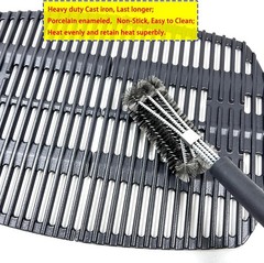 Cast Iron Cooking Grates for Weber Q200, Q220, Q2000, Q2400 Series Gas Grills