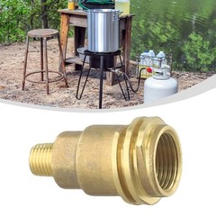 Propane Gas Connector Adapter with 1/2 Inch Male Pipe Thread Easy Connection