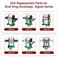 Grill Parts: Heat Plates & Burners for Broil King Gas Grills – Fits Signet & Sov