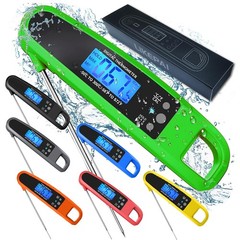 LIKEPAI Instant Read Meat Thermometer for Kitchen Cooking, Ultra Fast Green