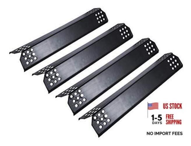 4 Pack Porcelain Grill Heat Plate 14.56″ L, 4 x Porcelain Steel Heat Plates