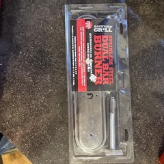 Backyard Grill Stainless Steel DUAL BAR BURNER Small Universal Fit 12.75-17″ NOS