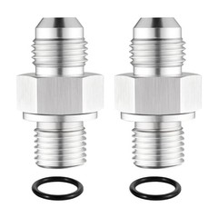 6AN Male Flare to 1/4″ NPSM Transmission Cooler Line Fittings 6AN to 1/4 NPSM