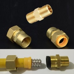 3/8 Inch Natural Gas Quick Connect Fittings, 100% Solid Brass LP Gas Propane …