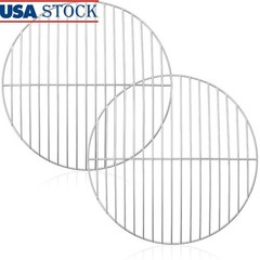 High Quality Round Grill Grate Replacement Cooking Rack Heavy Duty Iron Steel US
