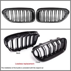 Fit For BMW 5 Series G30 G31 2017-2023 Sport Double Slats Air Front Grille Ki…