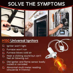 Upgraded H150 Universal Ignitor Replacement, Silicon Nitride Hot Rod Igniters 12