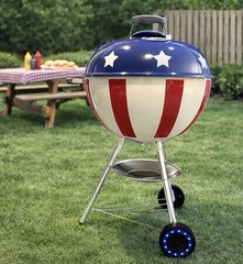 Star Spangled – Custom made Weber Kettle 6 Inch Wheel inserts