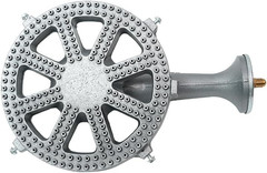 Cast Iron Propane Burner Head with Brass Fitting Orifice (SH16-DIY Burner)