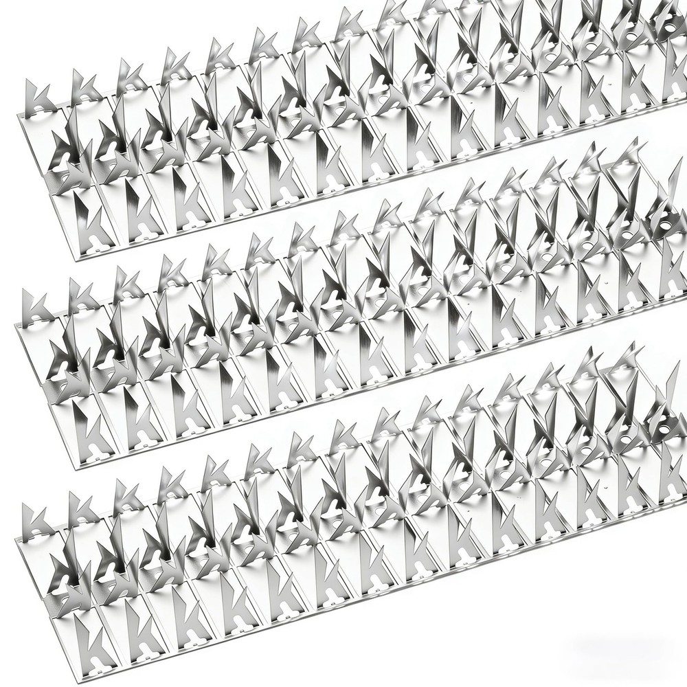 Puthpy 5 Pack Stainless Steel Squirrel Spikes for Bird Feeder, 5 FT Squirrel S