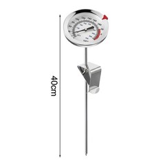 Hightemperature kitchen oil thermometer with for stand for cooking and grilling
