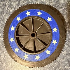 Star Spangled – Custom made Weber Kettle 6 Inch Wheel inserts