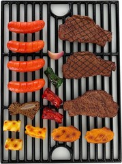 Parts DC104 17inch Grill Grates for Nexgrill 4 Burner 720-0830H 720-0783E, 5 …