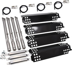 Grill Heat Plates Burners Crossover Tubes Igniters Kit for Charbroil 463436215