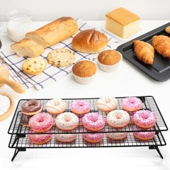 Collapsible Cooling Rack with Folding Legs for Oven Baking Roasting and Drying
