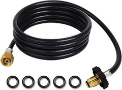 350psi Soft Nose P.o.l Valve With 12 Feet Propane Weed Burner Torch Hose Adapter