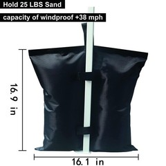 Pxyobto Canopy Weights Set of 4,Sand Bags for Canopy Tent, Heavy Duty Weight …