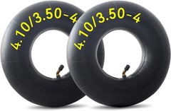 2PCs 4.10 3.50-4″ Inner Tube 410/350-4 for Hand Truck/ Dolly / Snow blower Tire