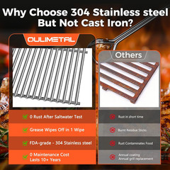 66089 Grill Grates for Weber Genesis 2 E-410/E-415/E-435, Grill Parts for Weber