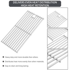 Replacement Stainless Steel Grill Grates for Kitchenaid & Jenn-Air – 3 Pieces