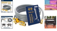 15 Feet 5249 Propane to Natural Gas Conversion Kit for Blackstone 28”, 36” Gr…