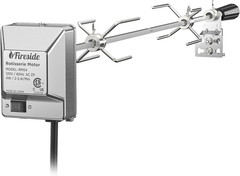 Stainless Steel Rotisserie Kit for Gas Grills with a Cookbox up to 39’’ – Includ
